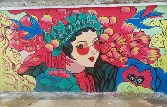 恭城墙体彩绘-网红墙