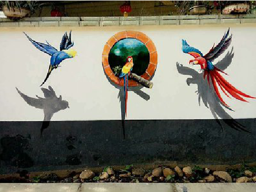 恭城视觉错位-3D墙绘设计