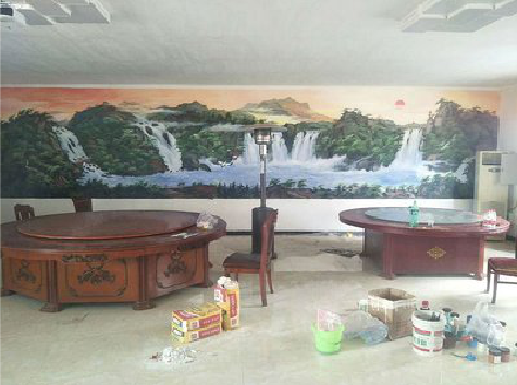 恭城墙绘-写实风景